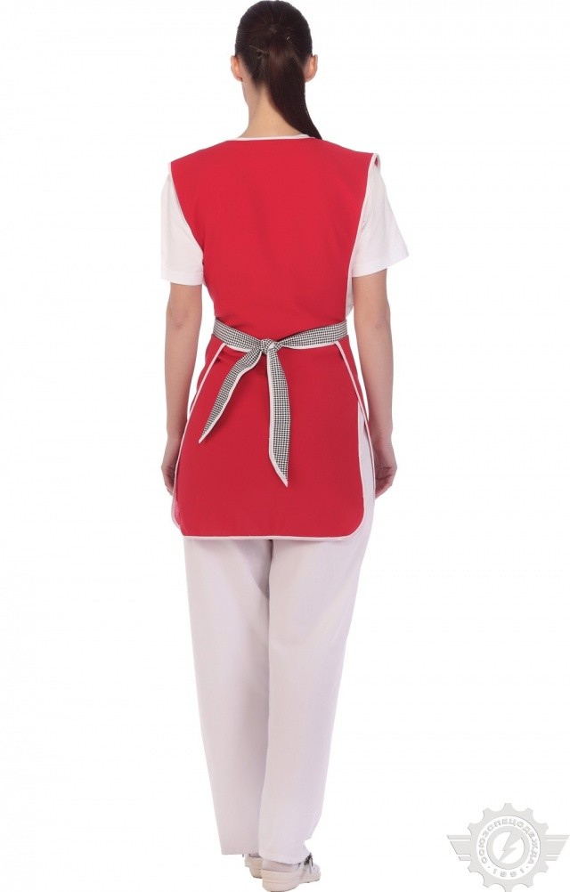 69185 Фартук-халат "Рябинушка"  Одежда для обслуживающего персонала  размер 44-54 Спецодежда  - Вид №9