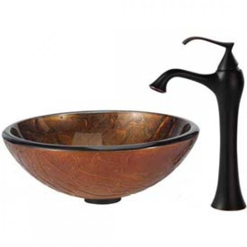 GV690-19mm-KEF15000ORB Накладная раковина на столешницу  прямоугольная Krausru  - Вид №1