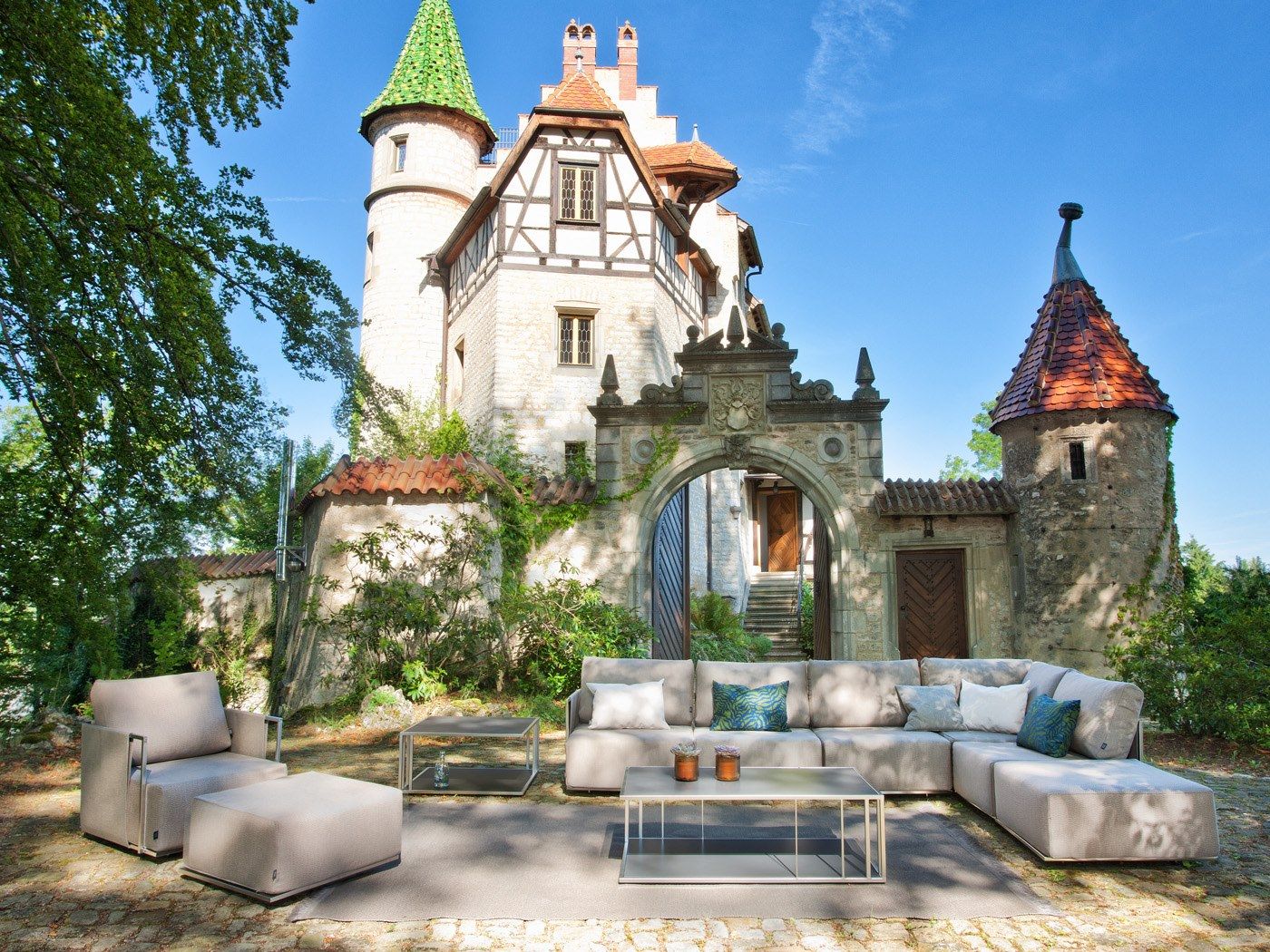 Ткань пуф FISCHER MÖBEL Люкс ARCH-00077315 - Вид №2