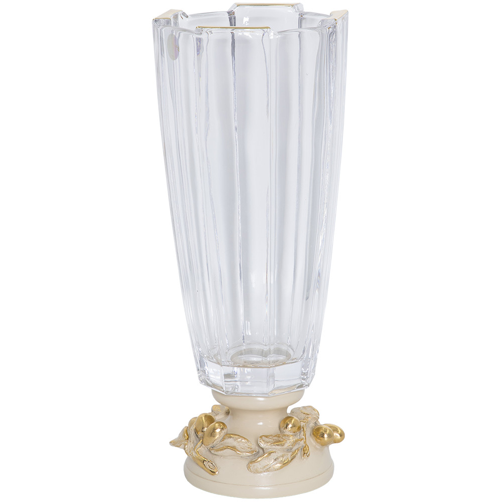 52103 Ваза Oliva Branch Айвори BOGACHO 4627179659912