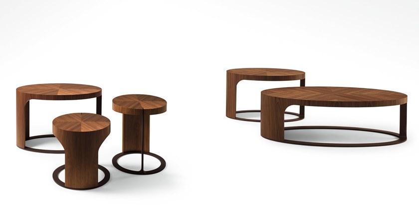 Giorgetti Круглый деревянный журнальный столик sun-id-1402801 - Вид №1