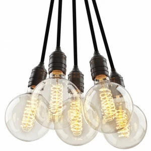 Крепление для винтажных лампочек 5шт от Eichholtz Чёрное 108626 EICHHOLTZ EICHHOLTZ 060548 Чёрный