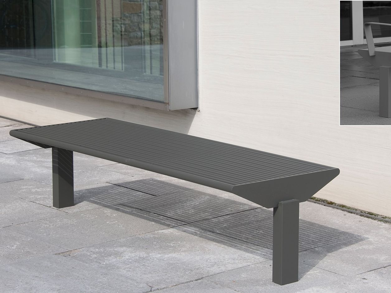 Скамья из нержавеющей стали с подлокотниками без спинки BENKERT BANKE Siardo ARCH-00076068 - Вид №1