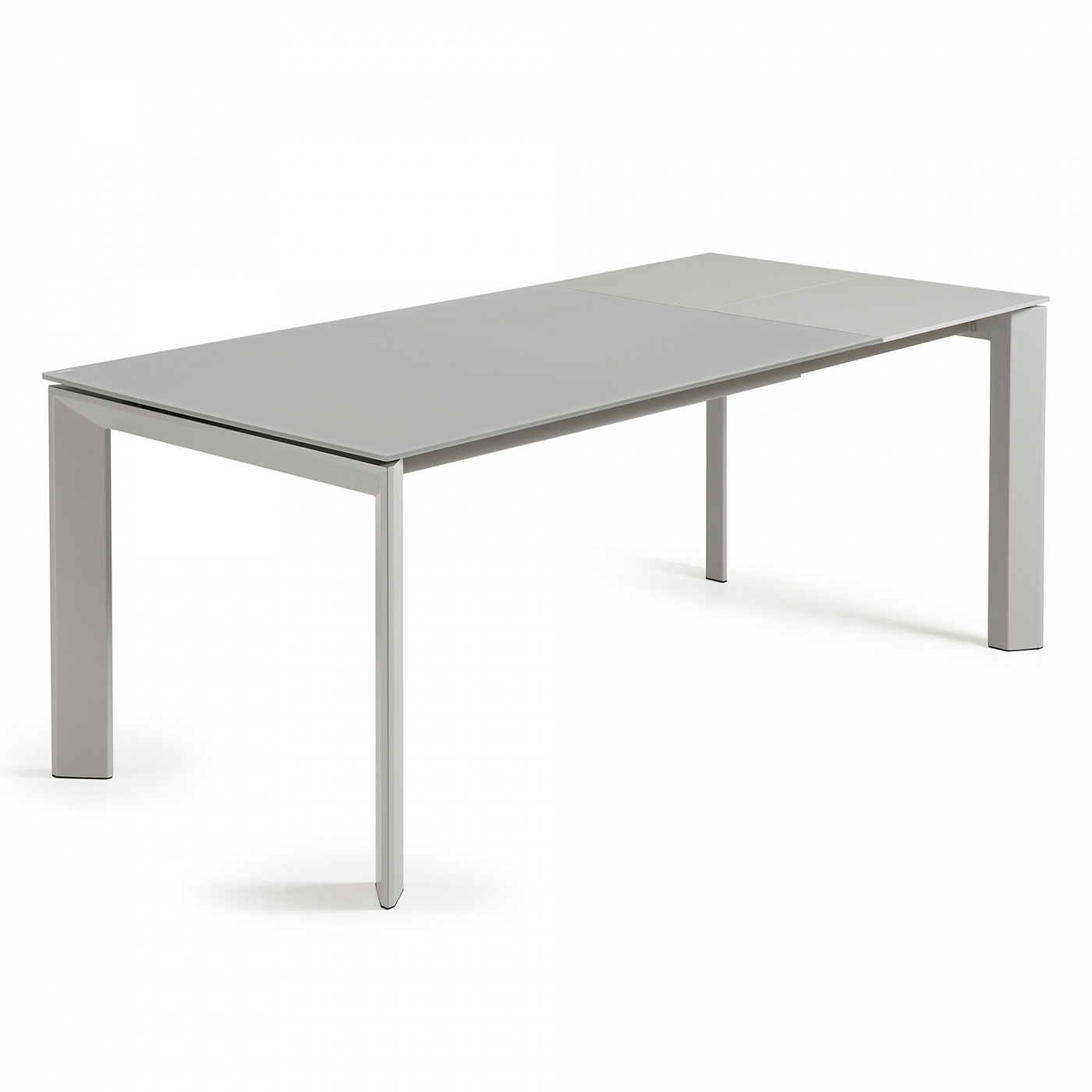 051216 Стол Atta 140 (200) x90 серый, стекло La Forma Axis - Вид №4