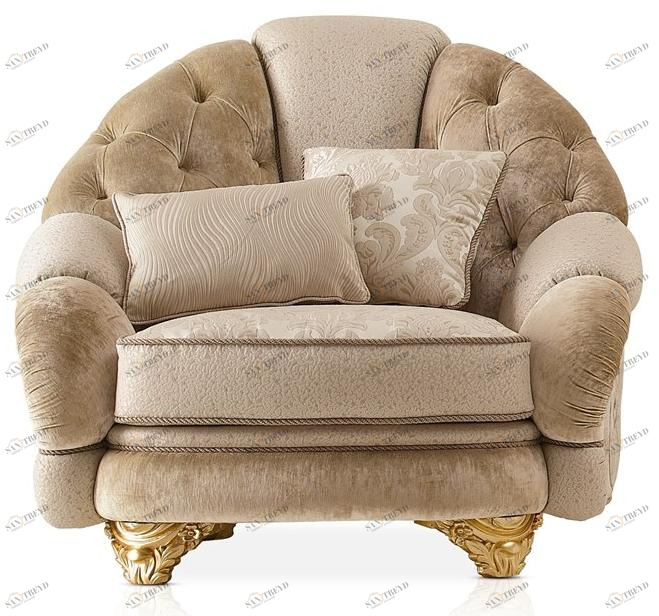 A.R. Arredamenti Кресло из мягкой ткани Harmony 381