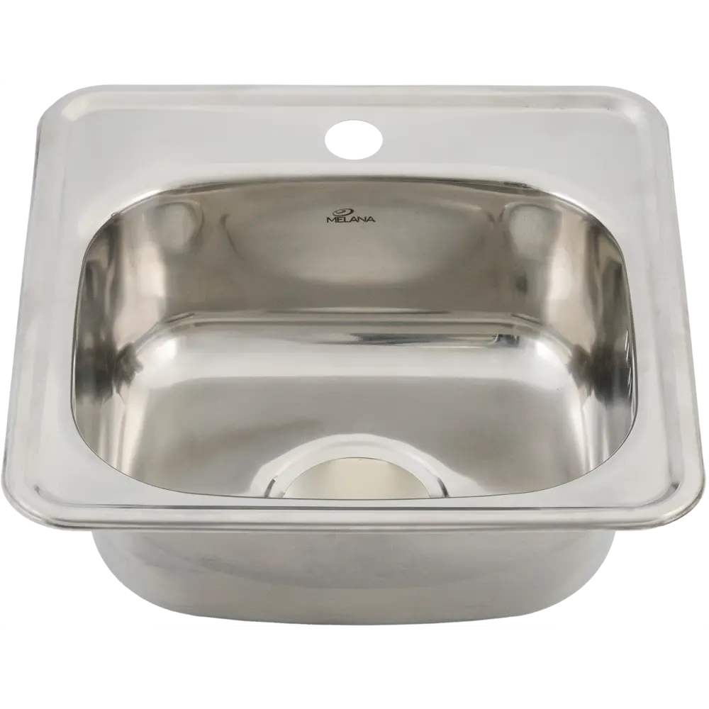 Мойка для кухни врезная Melana 38x38 см глубина чаши 16 см нержавеющая сталь цвет хром 82520257 STLM-2181670 Мойка врезная квадратная - Вид №2