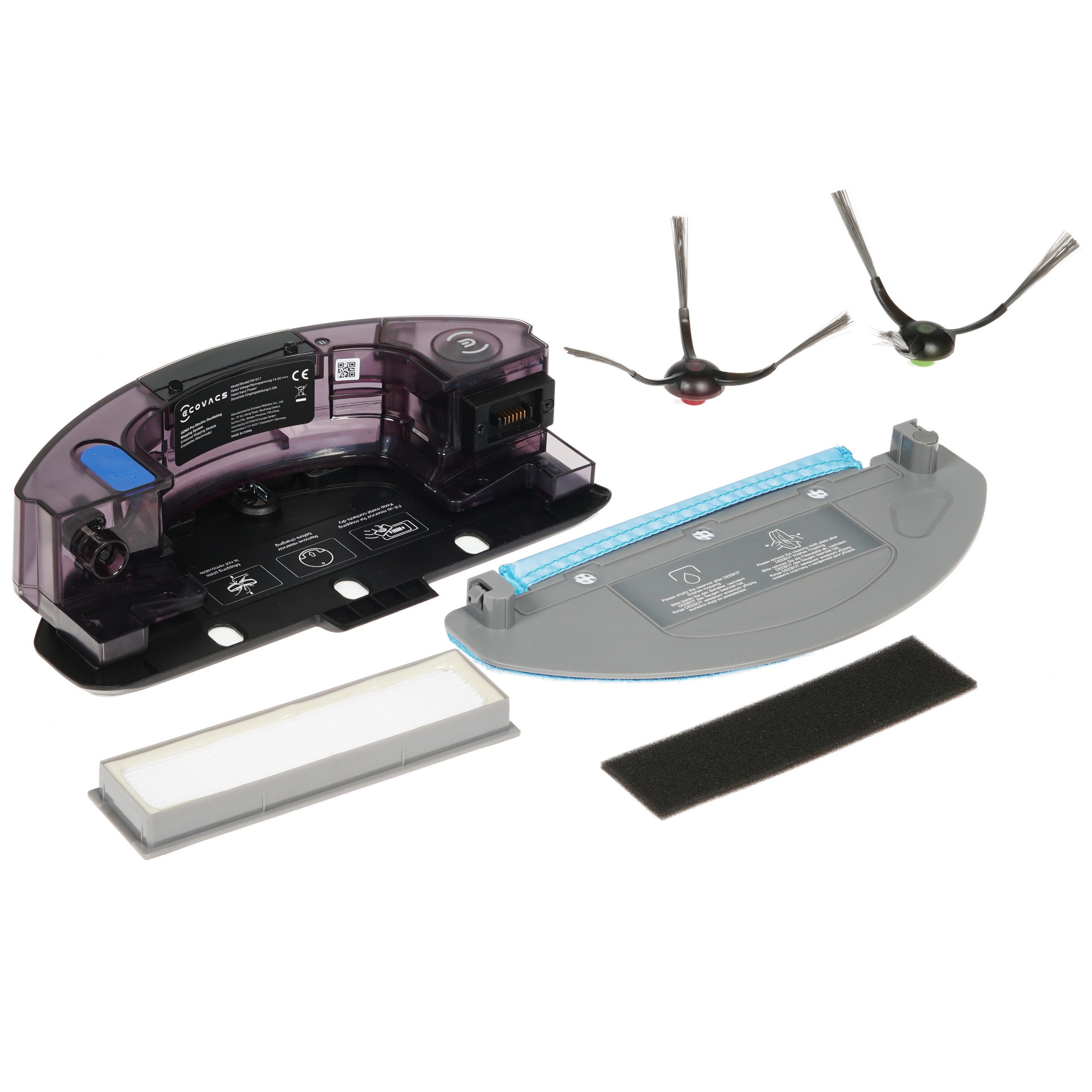1678810 Робот-пылесос Ecovacs DEEBOT OZMO T8 AIVI черный STDN-0077255 - Вид №8