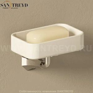 Flaminia EVERGREEN Мыльница белая EGPS.CR