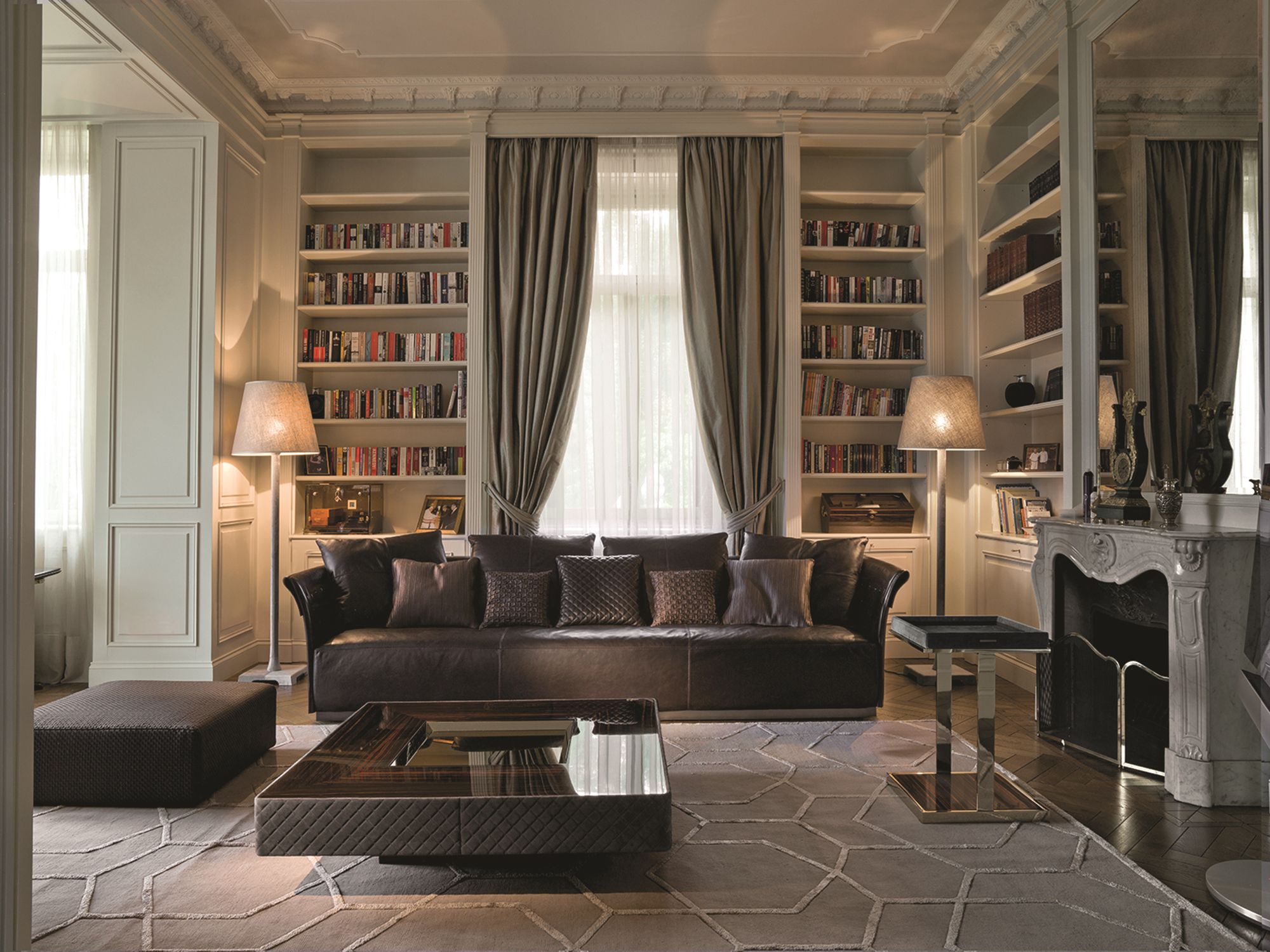 Квадратный журнальный столик с подносом Longhi Loveluxe ARCH-00008843 - Вид №2