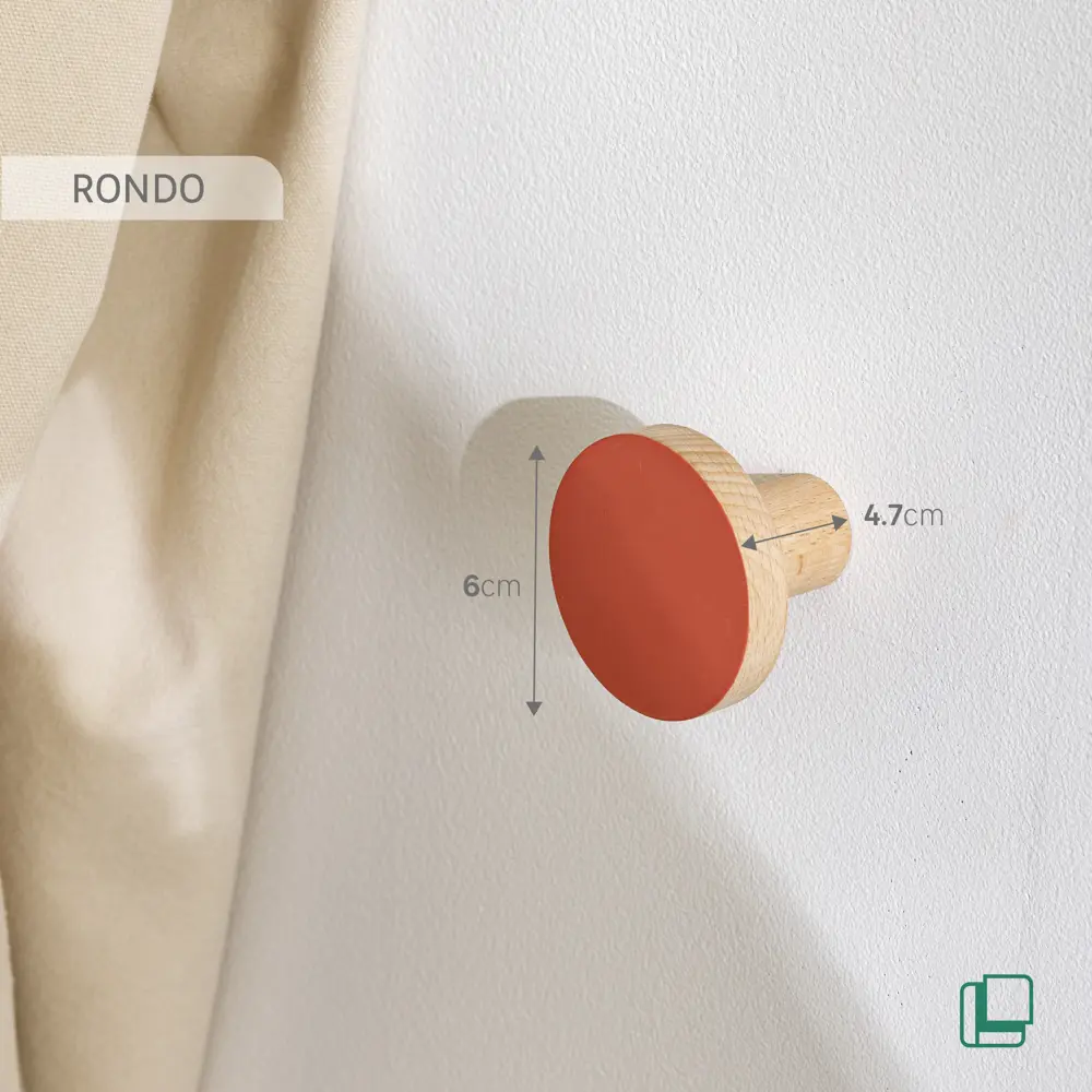 SPACEO Вешалка Rondo Coctail — стильный настенный крючок без сверления 87687935 STLM-1083149 - Вид №3