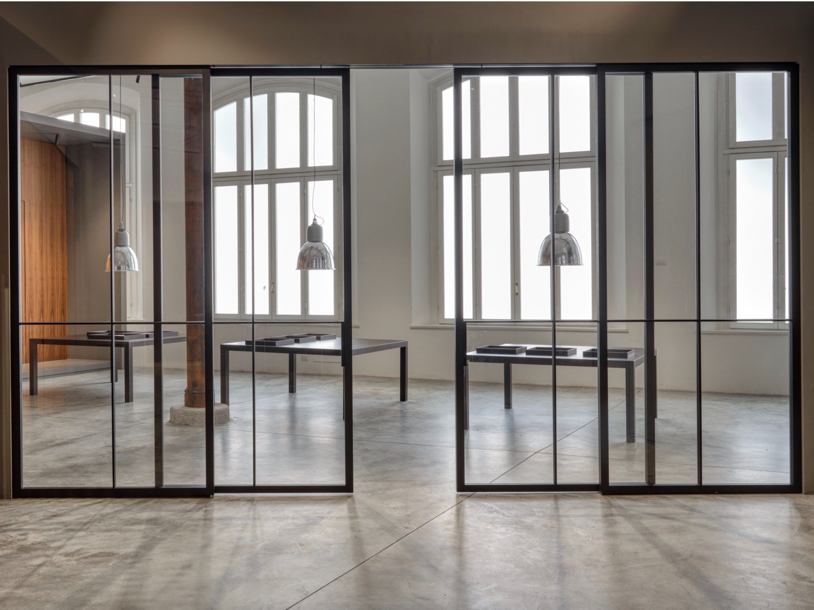 Стеклянная дверь Lualdi раздвижные и поворотные стеклянные системы ARCH-00024476 - Вид №17