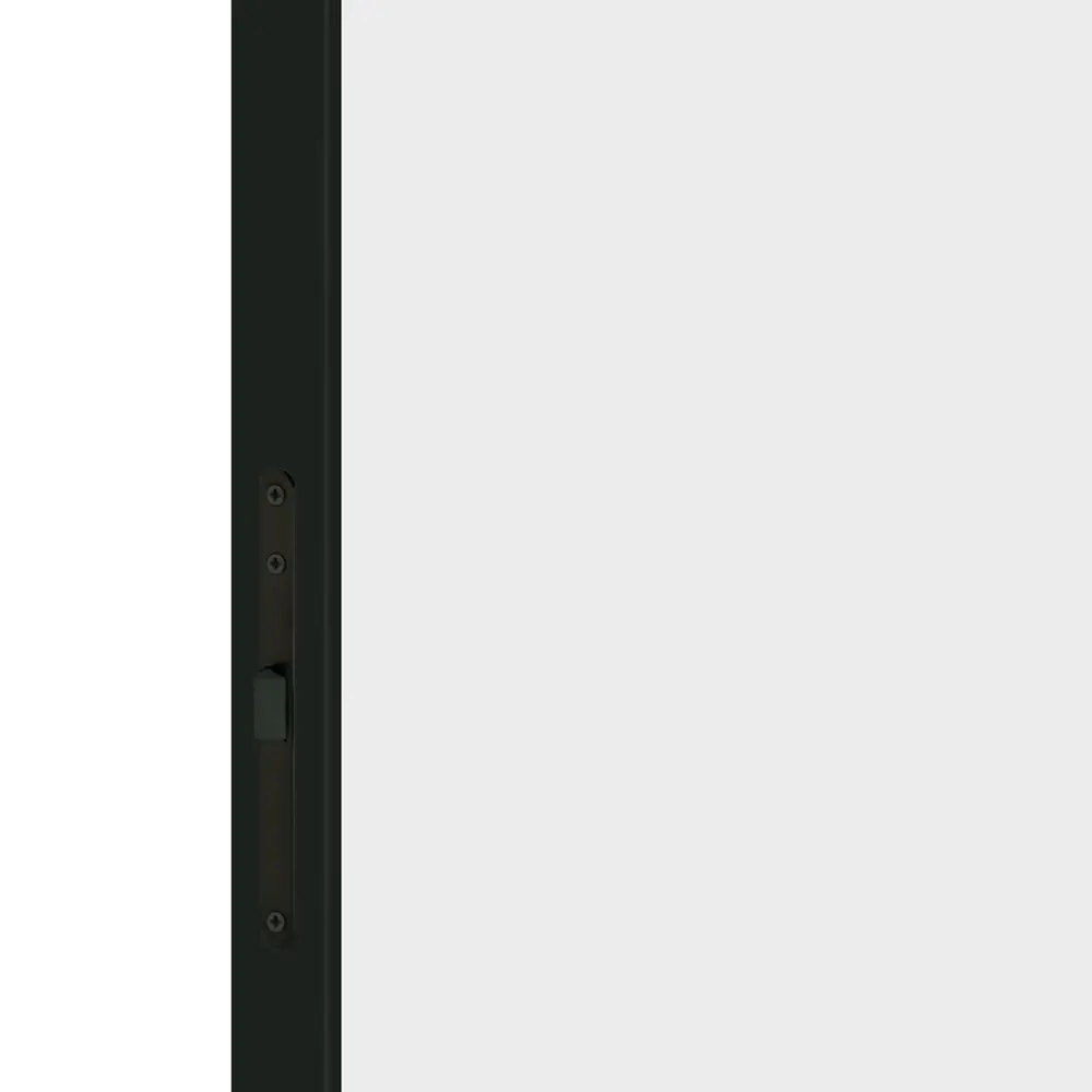 Дверь межкомнатная глухая с замком комплекте Invisible 70x230 см правая черная алюминиевая кромка цвет белый VELLDORIS STLM-2078171 - Вид №2