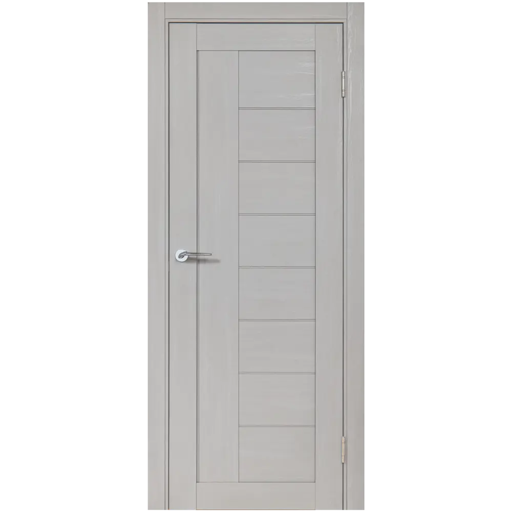Дверь межкомнатная глухая Легда-29.1 60x200 см Hardflex серый с замком и петлями PORTIKA STLM-2145854 - Вид №1