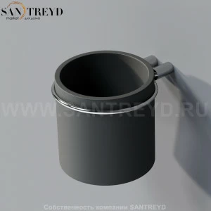 Agape BUCATINI Держатель для мыла настенный черный ABUC0160EB