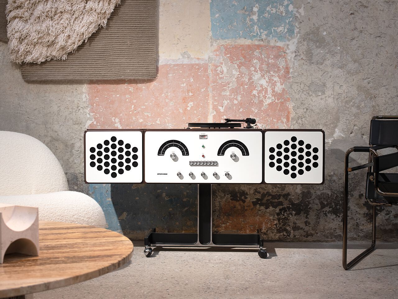 AM/FM-радио и проигрыватель с усилителем Brionvega RADIOFONOGRAFO RR226 ARCH-00080672 - Вид №13