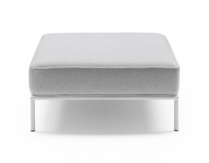 Стальной и тканевый садовый пуф