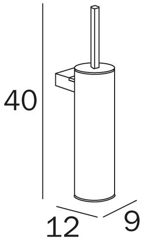 INDA® Ершик для унитаза настенный Logic A33140 - Вид №1