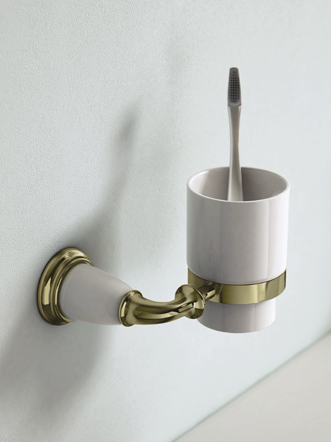 Держатель стакана настенный одинарный ART&MAX BIANCHI AM-E-2602-Br - Вид №1