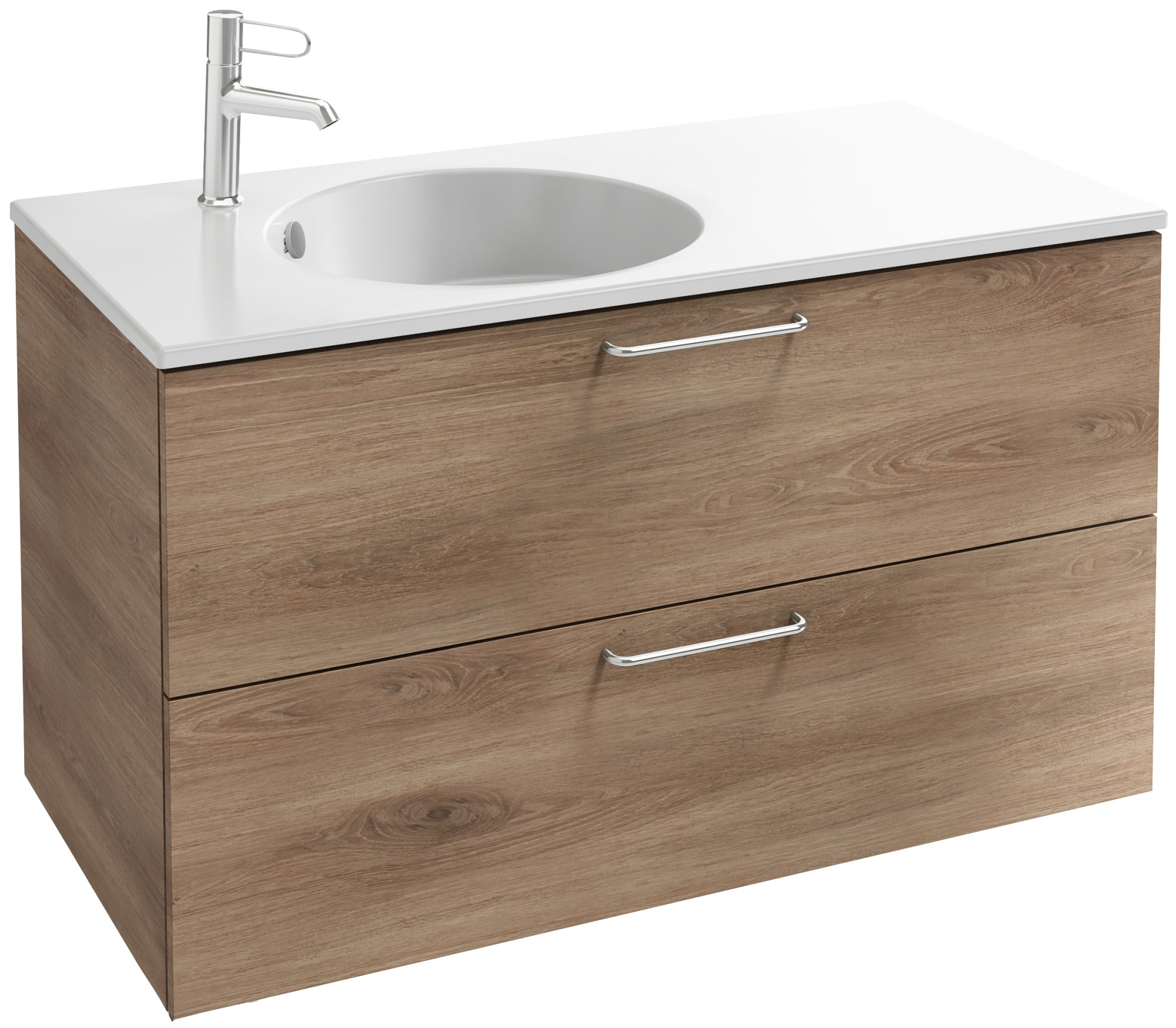 EB2524-R5-NR4 Тумба под столешницу 100 см, 2 ящика, хромированная ручка JACOB DELAFON ODÉON RIVE GAUCHE ODEON RIVE GAUCHE