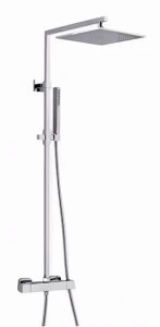 Rubinetteria Giulini Настенная термостатическая душевая стойка с душевой лейкой Pablolux F8301-20