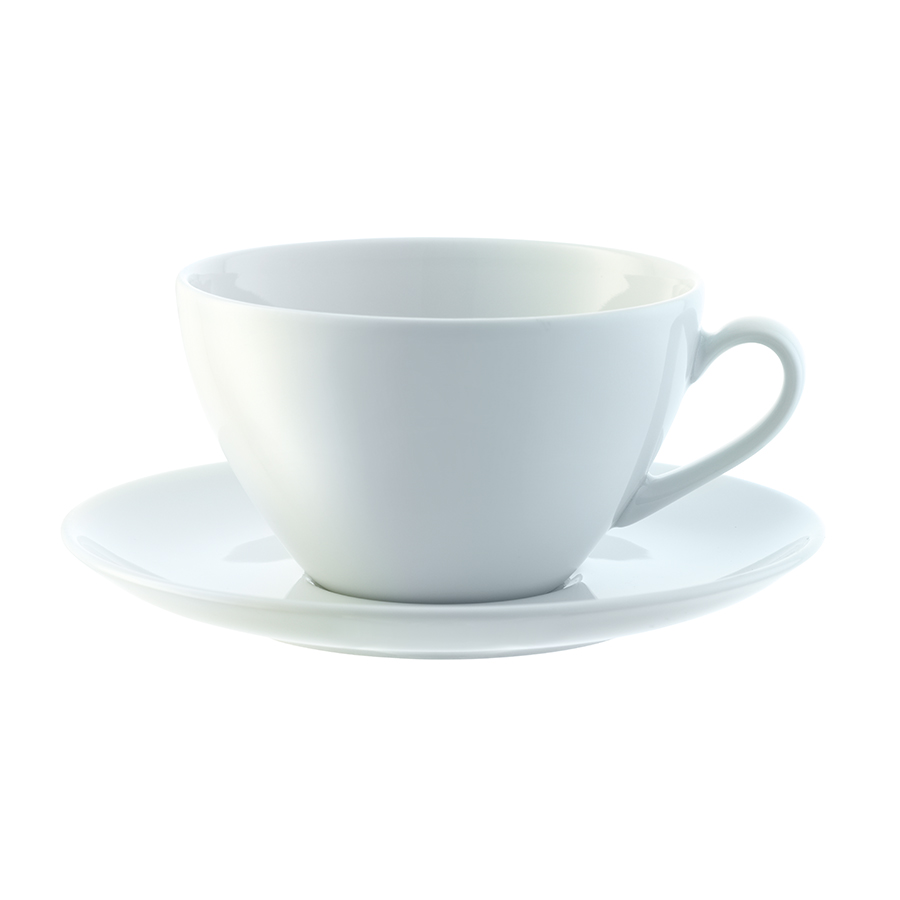 P019-13-997 Набор из 4 округлых чашек с блюдцем dine 350 мл LSA International 