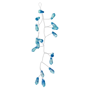 89381676 Украшение елочное «Ветка», 14x6 см, цвет голубой STLM-1399955