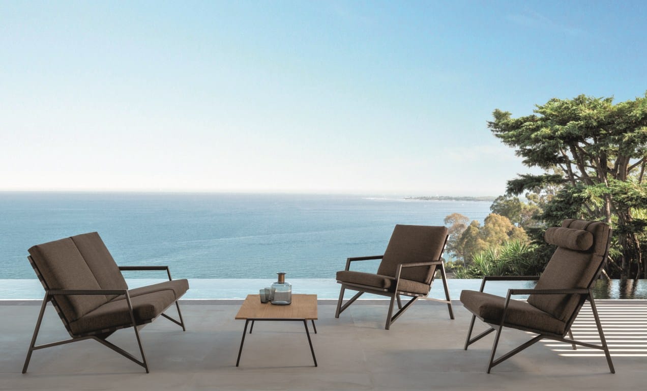 Низкий журнальный столик в ироко Talenti коттедж ARCH-00002977 - Вид №1