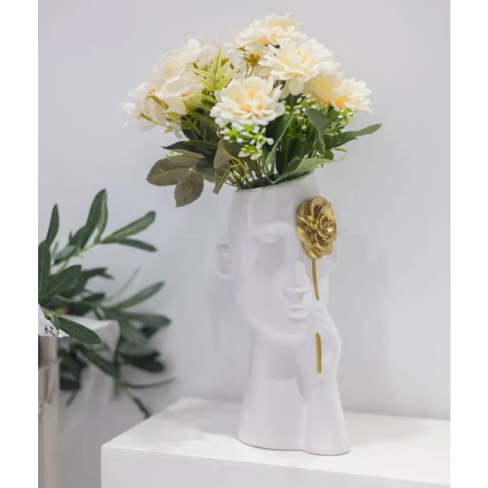 Santreyd Ваза «Лицо с розой» — керамическая композиция для изысканных букетов 88977124 STLM-0818337 - Вид №4