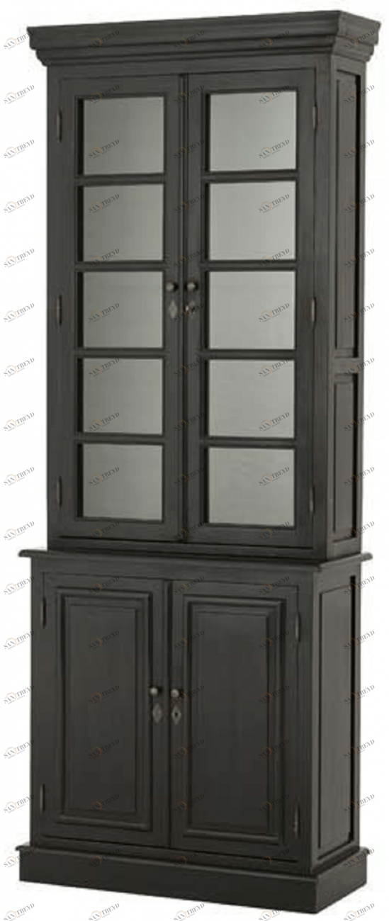 Шкаф для книг коричневый Tiber PUSHA EICHHOLTZ 062458 Черный 