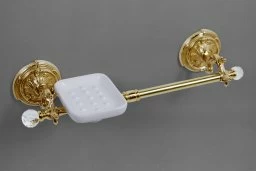 Полотенцедержатель с мыльницей ART&MAX BAROCCO CRYSTAL AM-2057P-Br-C