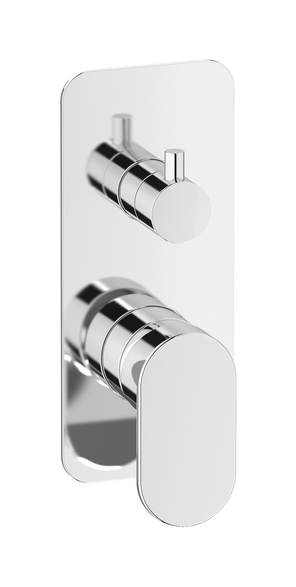 Внешние части встроенного в стену смесителя на 3 потребителя WE ARE IB k2312cc Chrome K2