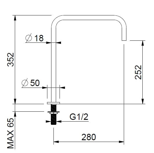 Дозирующий носик из нержавеющей стали для столешницы BEAMTECH Level ARCH-00044531 - Вид №4