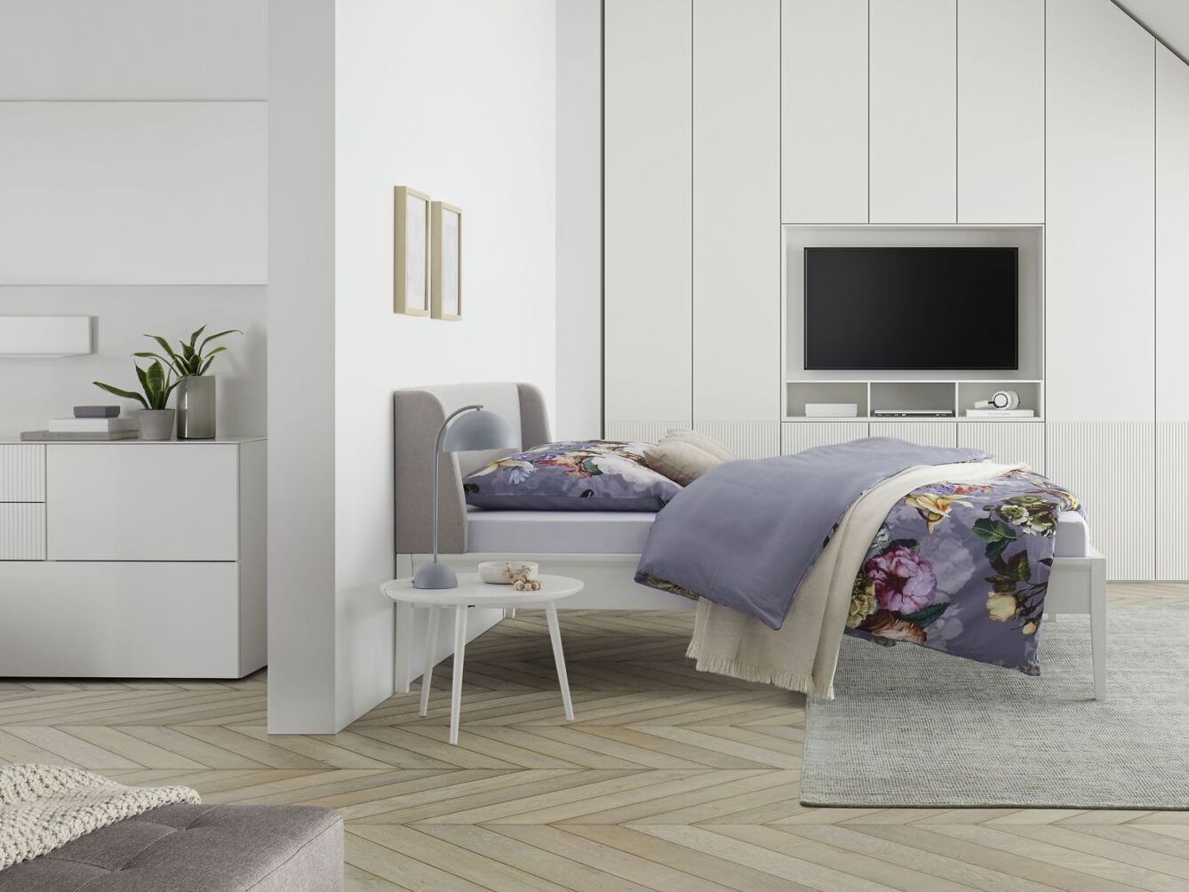 Двуспальная кровать с мягким изголовьем Sudbrock Möbelhandwerk Artayo ARCH-00006724 - Вид №5