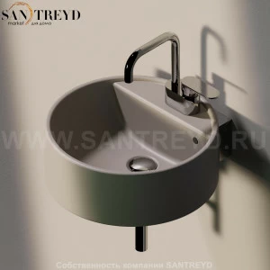5050-42S.1019 Подвесная раковина настенная овальная Ceramica Flaminia  серая