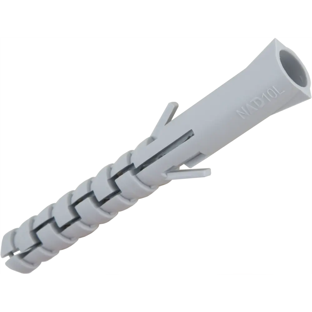 Дюбель для полнотелых материалов Standers 10x80 мм нейлон цвет серый 45 шт STLM-2177451