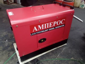 Генератор дизельный Амперос LDG7500CLE в кожухе