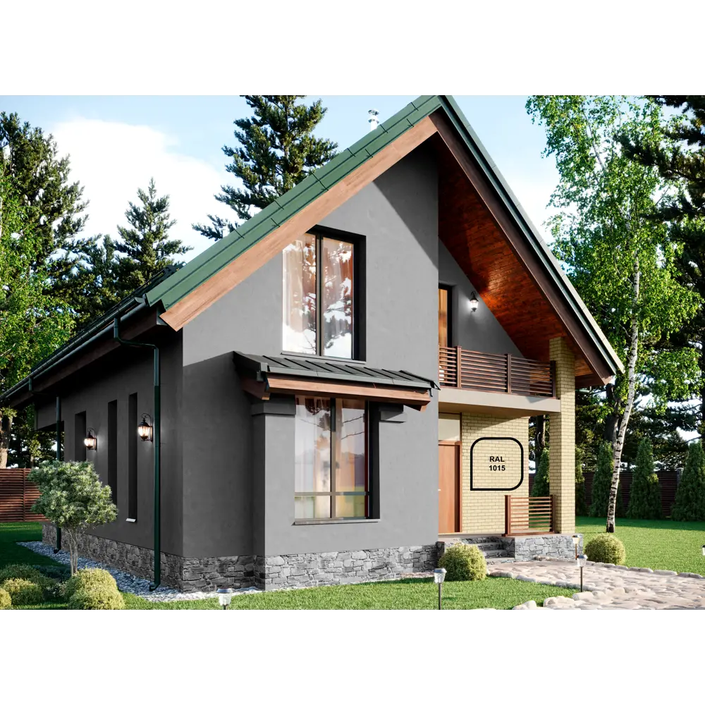 Фасадная краска Dufa Siloxane - матовая белая для наружных работ 2.5 л 17117344 STLM-0007529 - Вид №5