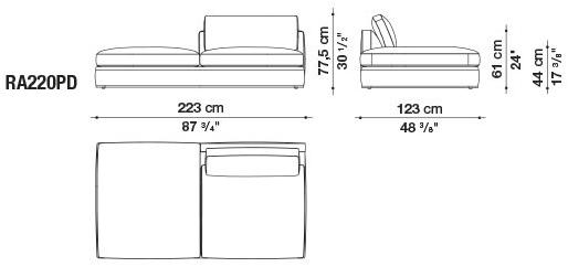 B&B Italia Диван из ткани Richard sun-id-1429934 - Вид №64