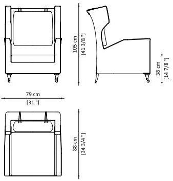 Paolo Castelli Кожаное кресло с подлокотниками sun-id-1356927 - Вид №6