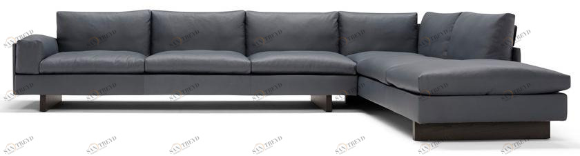 AMURA Угловой диван кожаный на 4 места Tau Am006.339+294