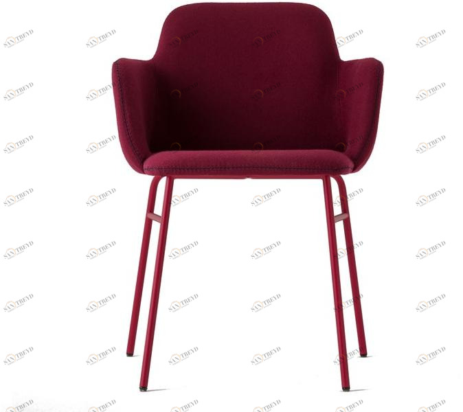 TrabA' Стул из ткани с подлокотниками Bardot 0034 met-tu-cb-uph