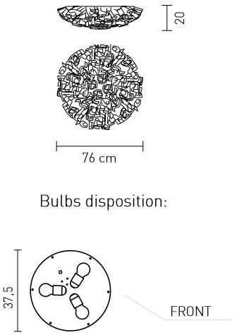 Slamp Потолочный светильник из goldflex® Veli sun-id-1351385 - Вид №2