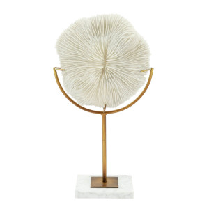 600877-10 ABHIKA КОРАЛЛ ДИСК + ПОДСТАВКА WHITE