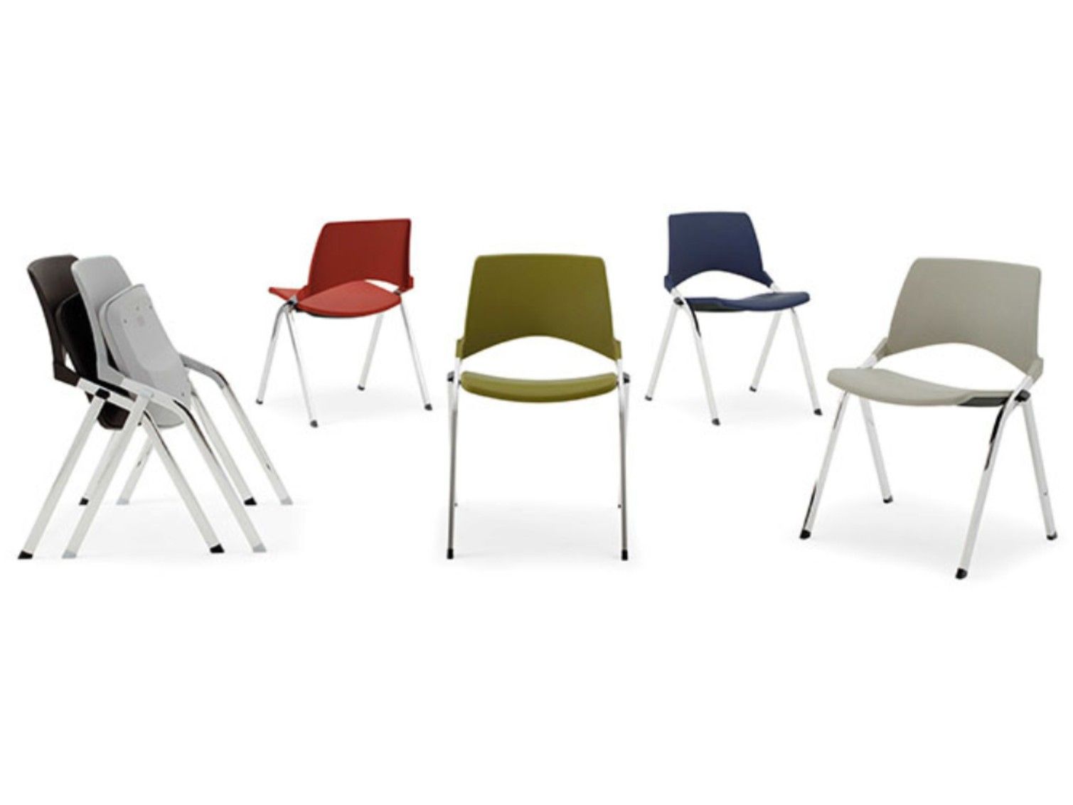 Складной стул из стали и полипропилена Leyform Key Ok ARCH-00034361