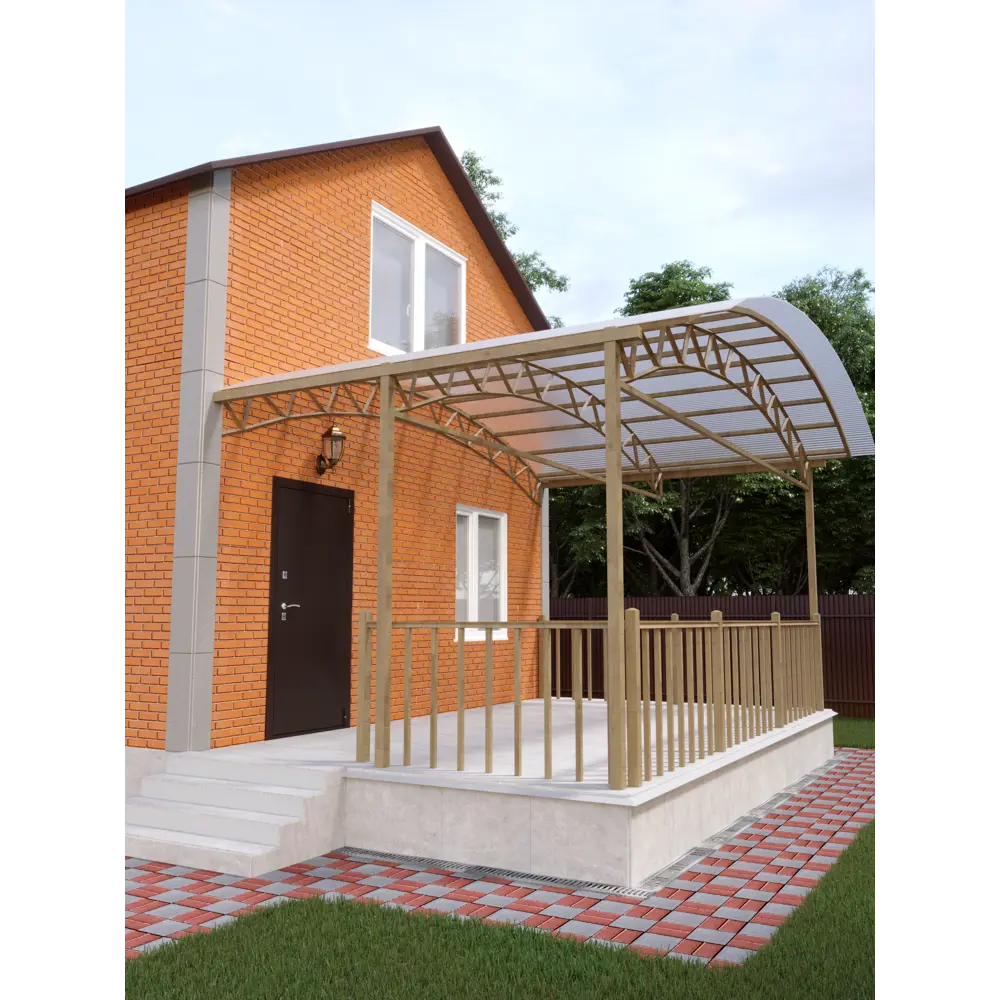 Santreyd Сотовый поликарбонат 3.5 мм прозрачный для теплиц и конструкций 13669272 STLM-0003660 - Вид №1