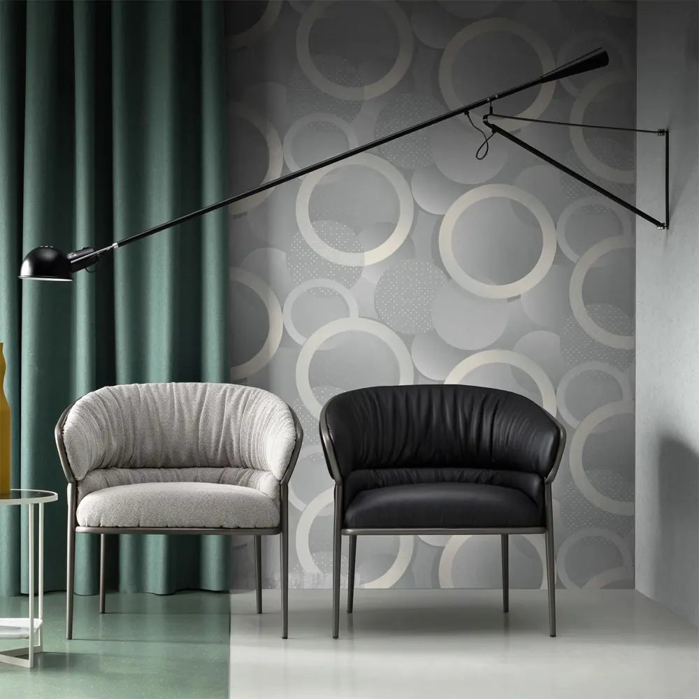 Обои флизелиновые Erismann Orbita светло-серые 1.06 м ЭР60800-02 STLM-2146213 - Вид №4