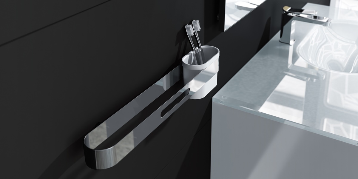 Sonia Стакан для зубных щеток пластиковый S5-Pure Chic белый 153077 - Вид №2