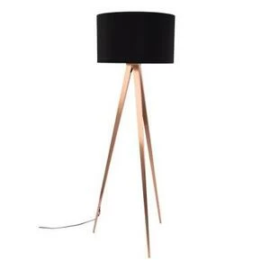Лампа напольная Tripod Copper, черная