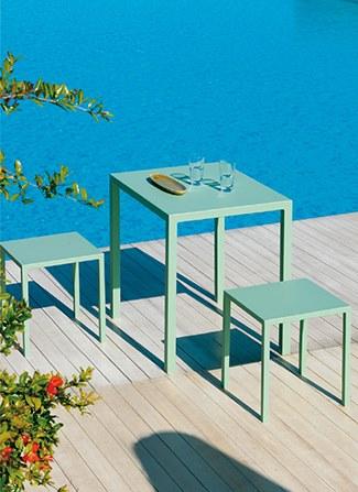 Vermobil Низкий штабелируемый металлический садовый стул Quatris Qt151 - qt154 - Вид №2