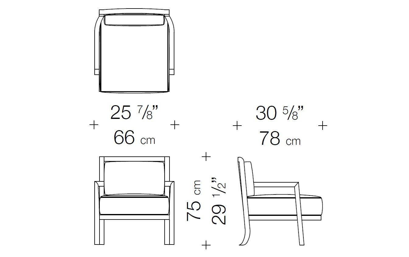 Съемное тканевое кресло с подлокотниками Garbarino Dan ARCH-00071837 - Вид №4